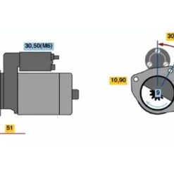 Bosch Starter Motor 0001368309 -Bosch shop 000136830913075468