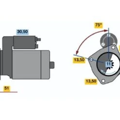 Bosch Starter Motor 0001368313---TRUCK -Bosch shop 000136831313075500