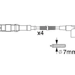 Bosch Ignition Cable Kit 0986356310 -Bosch shop 098635631013211279