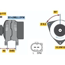 Bosch Alternator 1986A00841 9 Bosch Alternator 1986A00841 -Bosch shop 1986A0084113219153