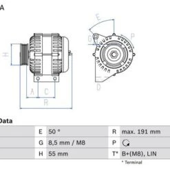 Bosch Alternator 1986A00890