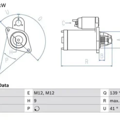 Bosch Starter Motor 1986S00670