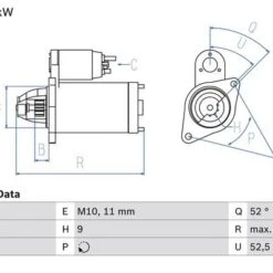 Bosch Starter Motor 1986S00686