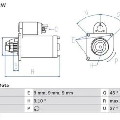Bosch Starter Motor 1986S00699