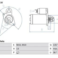 Bosch Starter Motor 1986S00845 -Bosch shop 1986S0084513222599