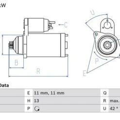Bosch Starter Motor 1986S00868
